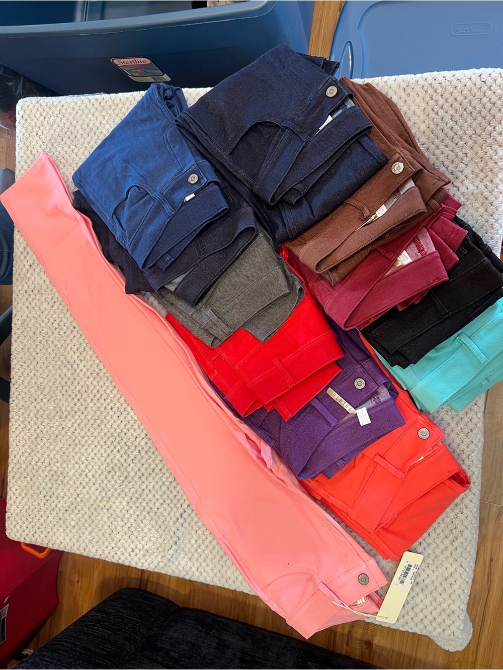 12 Pr Women's Colored Stretchy Soft Jeggings